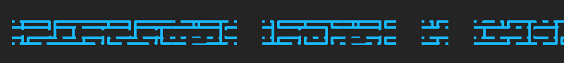 Entangled Layer B (BRK) font
